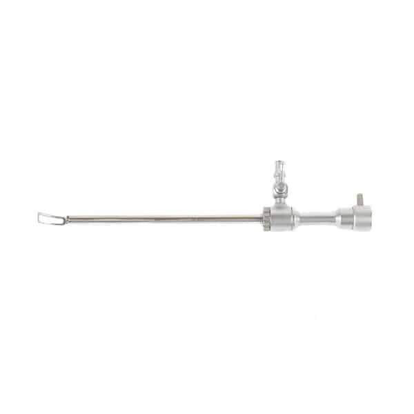 Endoscopic Sheath with Fenestrated Angled Spatula